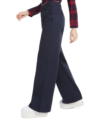 Dickies Women's Twill Wide Leg Work Jeans Navy Size 1