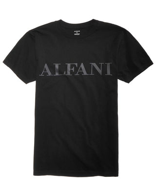 Alfani Men's Graphic Print T-Shirt Black Size X-Large