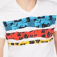 INC International Concepts Men's Graphic Tee V Neck Cartoon Strip Floral T-Shirt White Size X-Large
