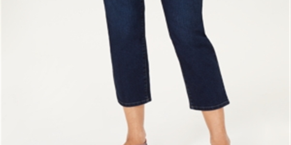 Charter Club Women's Tummy Control Bristol Capri Jeans Blue Size 6