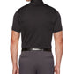 Pga Tour Men's Geo Print Polo Black Size Medium
