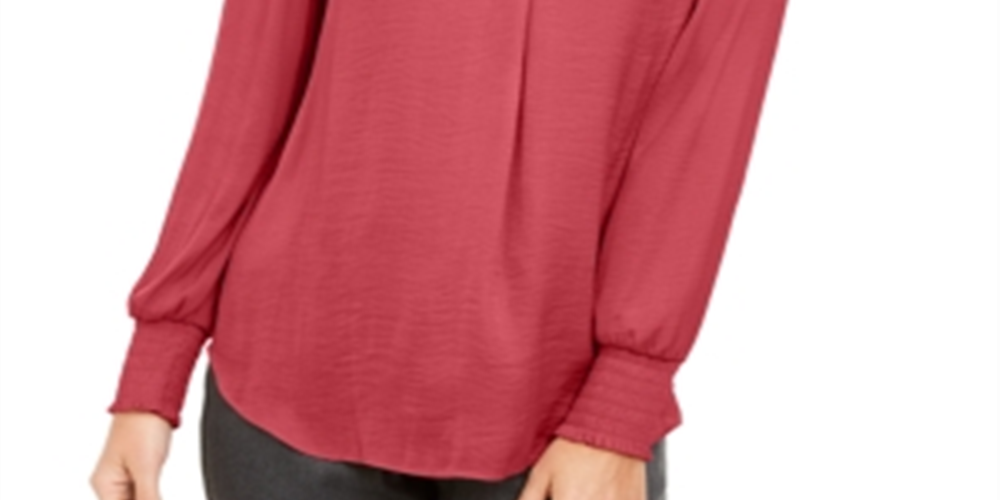 Alfani Women's V Neck Top Red Size XX-Large