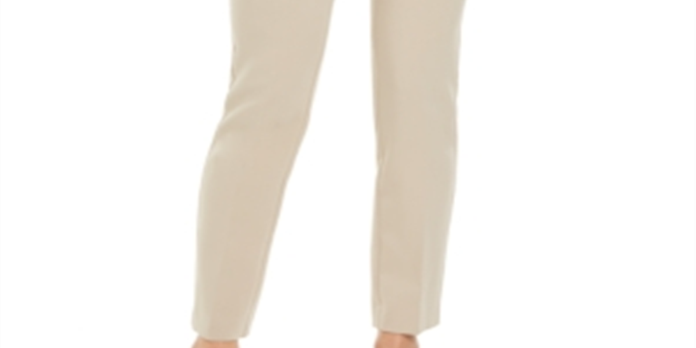 Charter Club Women's Straight Leg Relaxed Dress Pants Brown Size 10