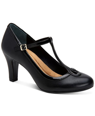 Giani Bernini Women's Varinaa T-Strap Pumps -Navy Size 11 M