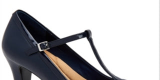 Giani Bernini Women's Varinaa T-Strap Pumps -Navy Size 11 M