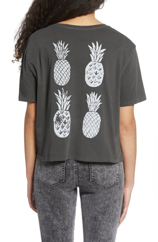 Billabong Women's Aloha Graphic Tee Grey Size X-Small