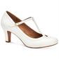 Giani Bernini Women's Varinaa T Strap Pumps White Size 6 M