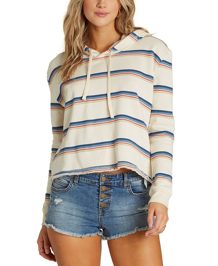 Billabong Women's Short Story Hoodie White Size Small