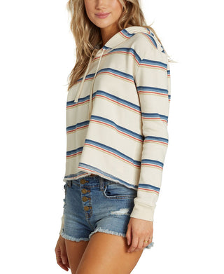 Billabong Women's Short Story Hoodie White Size Small