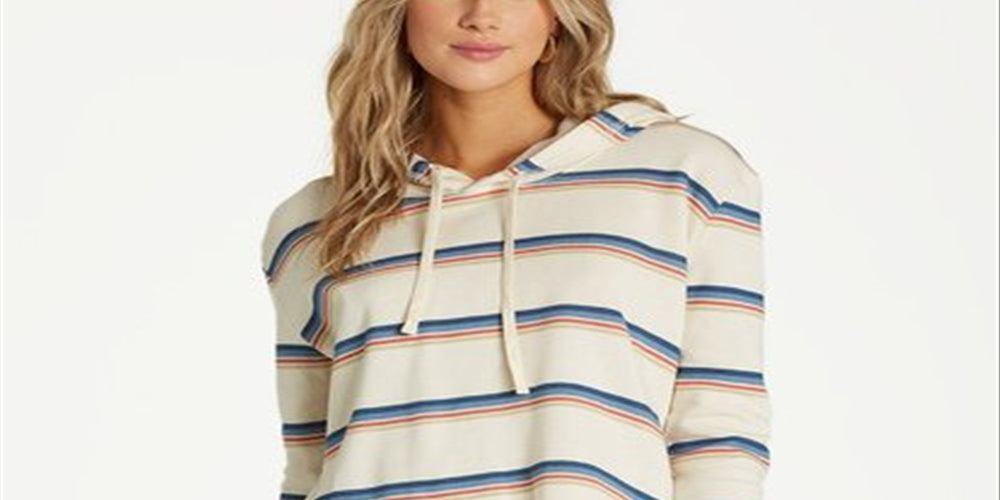 Billabong Women's Short Story Hoodie White Size Small