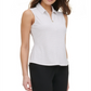 Tommy Hilfiger Women's Sleeveless Polka Dot Print Top White Size Medium