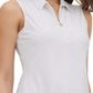 Tommy Hilfiger Women's Sleeveless Polka Dot Print Top White Size Medium