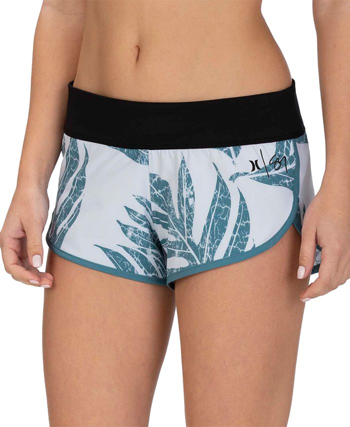 Hurley Junior's Phantom Sig Zane Papette Beachrider Shorts Blue Size X-Small