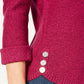 Karen Scott Women's Cotton Marled Sweater Black Size Small