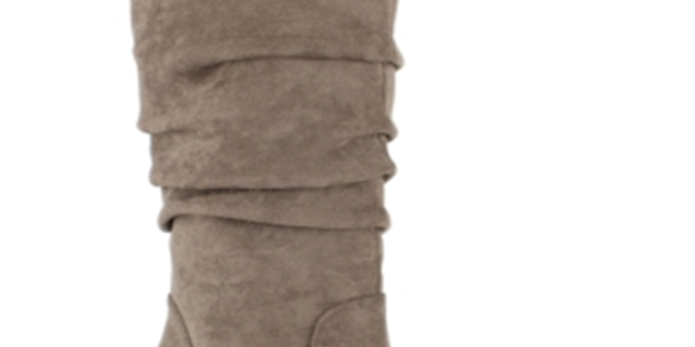 Esprit Women's Oliana Faux Leather Slouchy Mid Calf Boots Brown Size 9.5