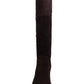 Easy Spirit Women's Grazes Suede Almond Toe Knee High Shoes Brown Size 6.5 M