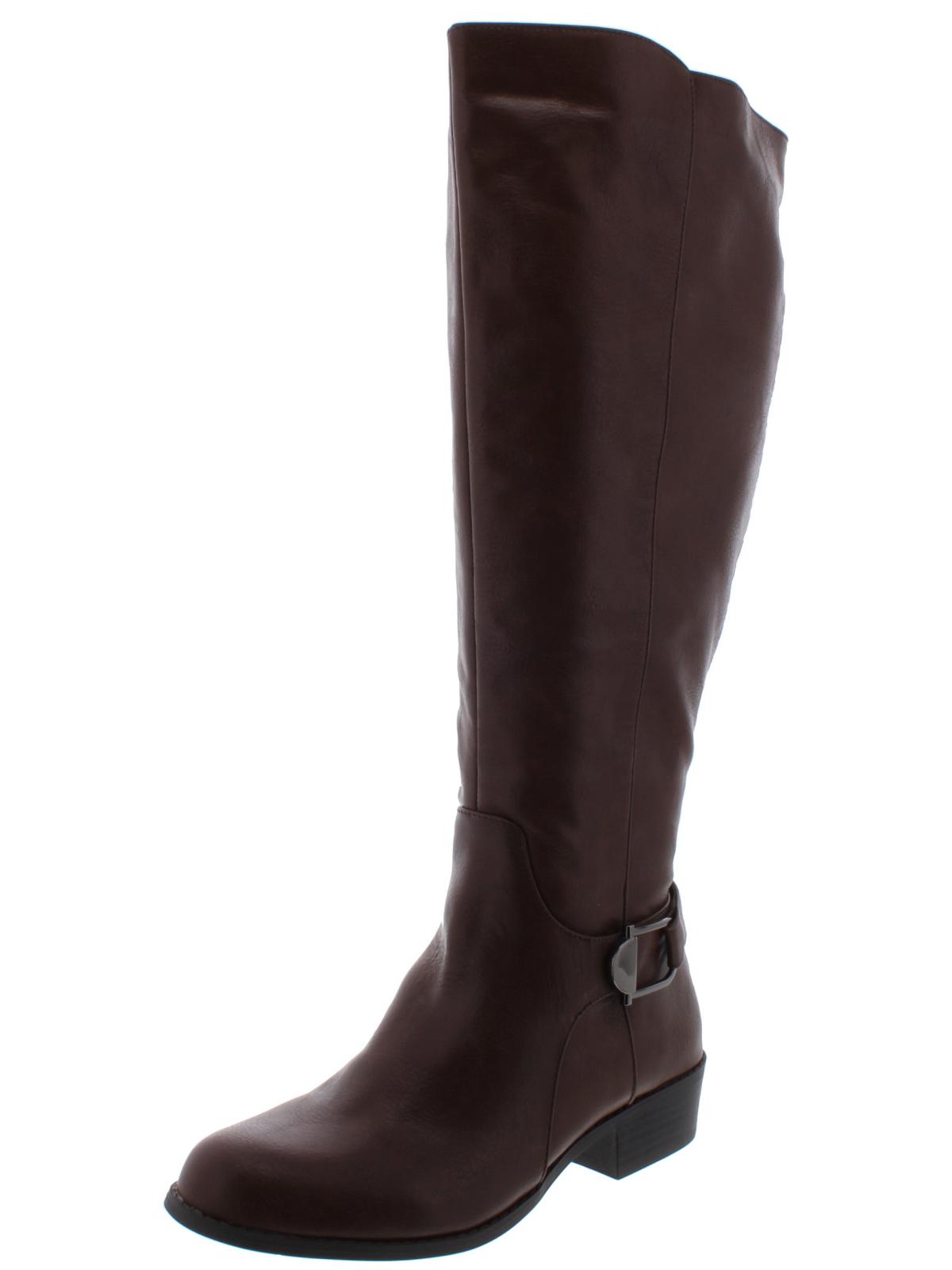 Alfani Women's Kallumm Wide Calf Fashion Boots Brown Size 7.5 M