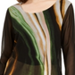 Alfani Women's Printed Tunic Top Green Size -Petite S