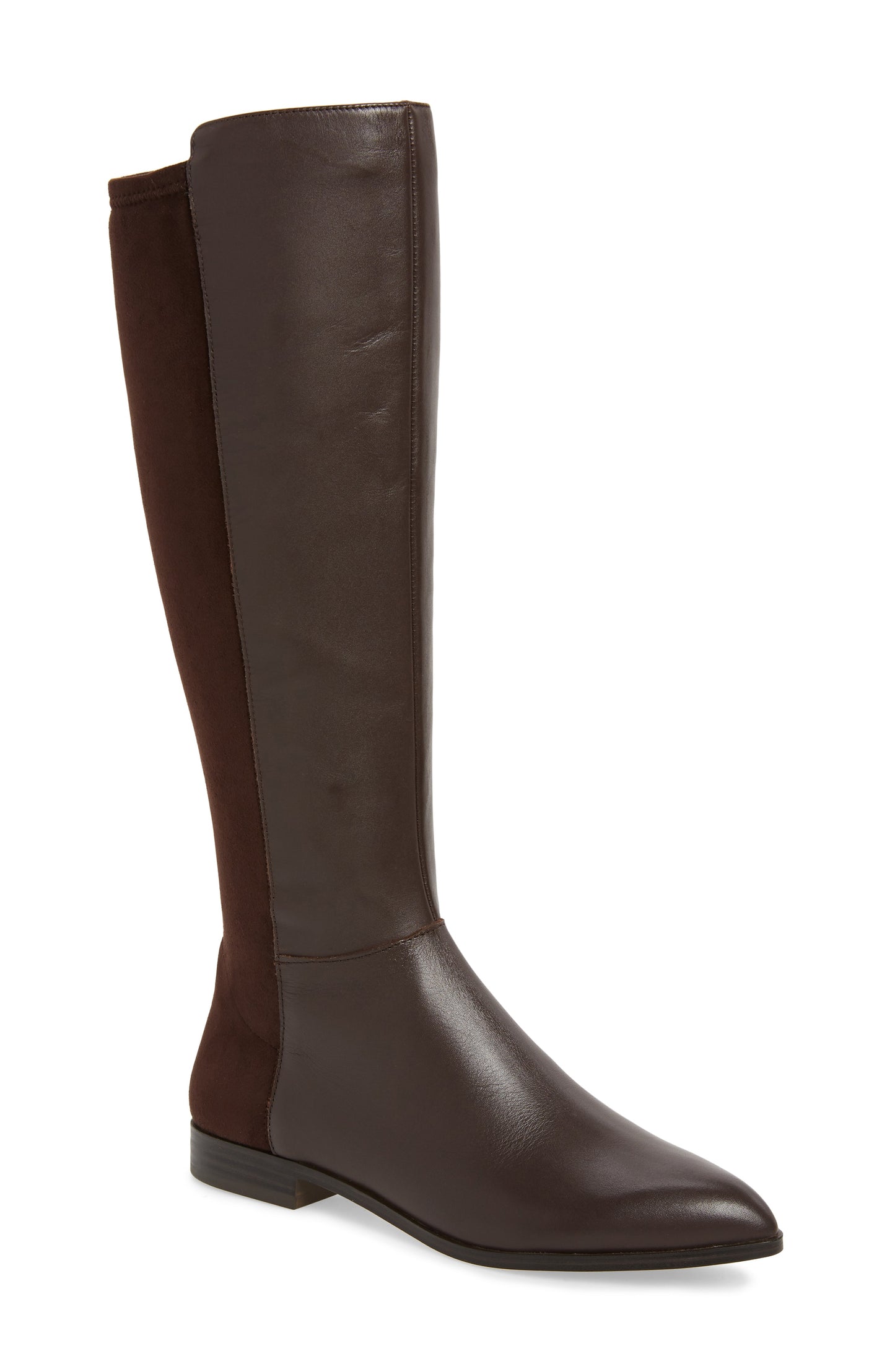 Nine West Women's Owenford Leather Closed Toe Knee High Brown Size 6 M