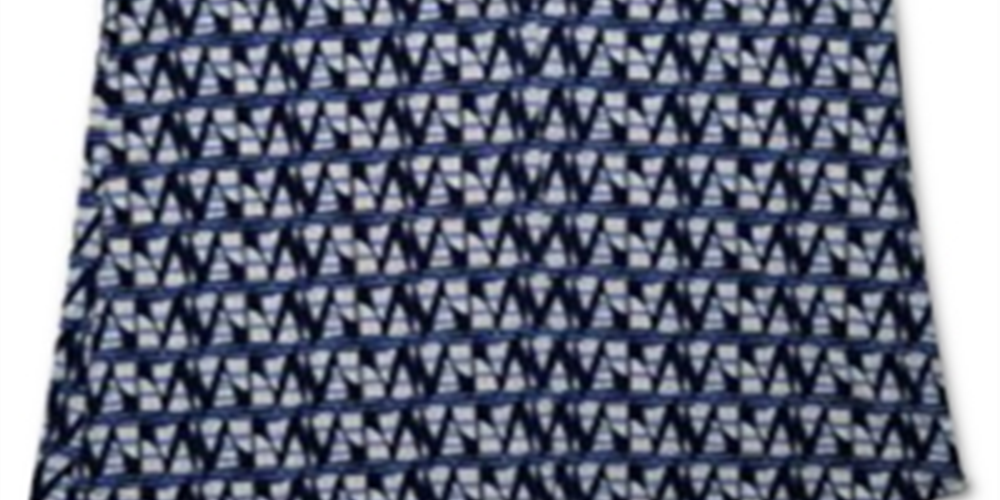 Charter Club Women's Printed V Neck Top Blue Size Large