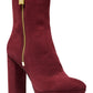 Michael Kors Women's Suede Signature Platform Boots Red Size 10