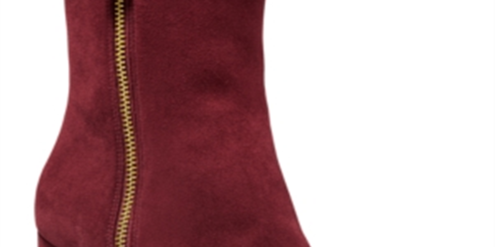 Michael Kors Women's Frenchie Suede Ankle Booties Red Size 8