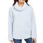 Style & Co Women's Sherpa Cowl Neck Sweater Blue Size M