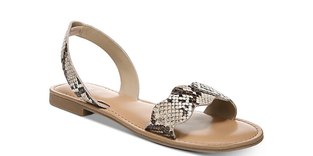 Bar III Women's Leena Flat Sandals Brown Size 7.5 M