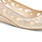 Charter Club Women's Cassiaa Peep Toe Wedge Pumps Gold Size 7 M