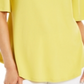 JM Collection Women's Cutout Cold Shoulder Top Yellow Size XX-Large