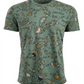 American Rag Men's Floral Paisley T-Shirt Green Size Small