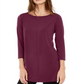Alfani Women's 3/4 Sleeve Tunic Red Size X-Large