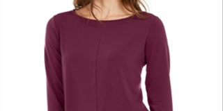 Alfani Women's 3/4 Sleeve Tunic Red Size X-Large