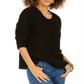 Style & Co Women's Boucle Sweater Black Size -XS
