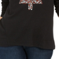 Style & Co Women's Embellished Tree Sweatshirt Black Size XX-Large