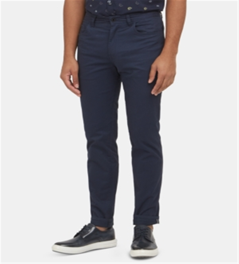 Kenneth Cole New York Men's Twill Straight Leg Chino Pants Blue Size 36X30