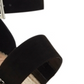 INC Women's 1 Platform Comfort Ankle Strap Catiana Almond Toe Wedge Buckle Espadrille Shoes Black Size 6 M