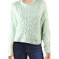 Free People Women's Merry Go Round Knit Sweater Green Size Small