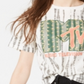 Love Tribe Juniors' Mtv Printed Cropped Graphic T-Shirt Snow White Size Small