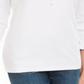 Karen Scott Women's Cotton Grommet Embellished Top White Size X-Small