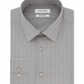 Calvin Klein Men's Infinite Color Slim Fit Non Iron Stretch Check Dress Shirt Gray Size 18X34X35