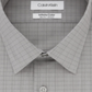 Calvin Klein Men's Infinite Color Slim Fit Non Iron Stretch Check Dress Shirt Gray Size 18X34X35