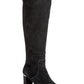 Alfani Women's Nessii Tall Block Heel Knee High Boots Gray Size 7 M