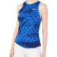 Nike Women's Printed Racerback Tank Top Blue Size Medium