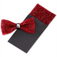 Tallia Men's Rhinestone Party Bow Tie Red Size Regular