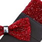 Tallia Men's Rhinestone Party Bow Tie Red Size Regular
