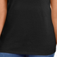 Karen Scott Women's Cotton Scalloped Neck T-Shirt Black Size X-Large