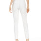 INC International Concepts Women's Paper Bag Waist Tapered Pants White Size 2 Petite