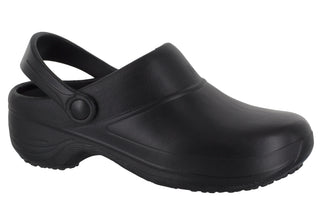 Easy Street Women's Easy Works Time Slip Resistant Clogs Black Size 7 M