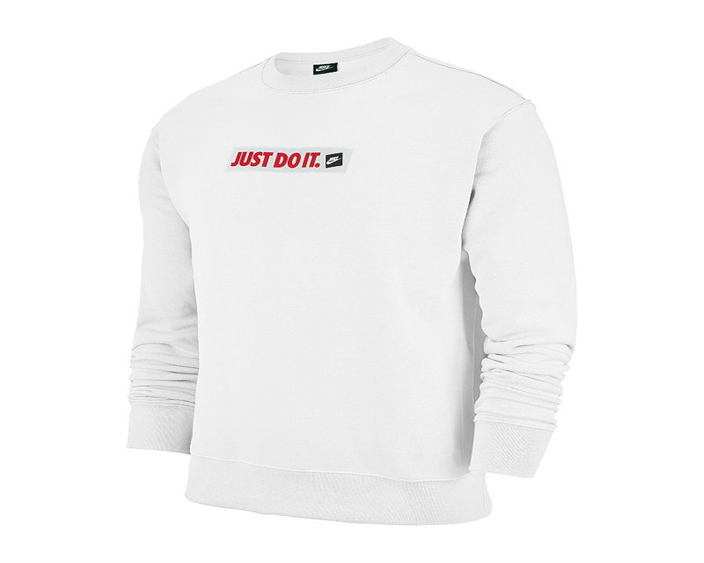 Nike Men's Crew Neck Long Sleeve Sweatshirt White Size XX-Large